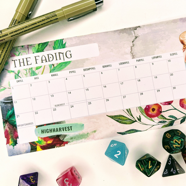 DnD Calendar | Calendar of Harptos | the Calendar of Faerun | dndalley