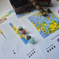 Load image into Gallery viewer, Feywild Realm Map | 4 Tessellated Colour Map Pieces
