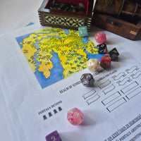 Load image into Gallery viewer, Feywild Realm Map | 4 Tessellated Colour Map Pieces
