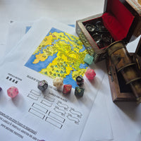 Load image into Gallery viewer, Feywild Realm Map | 4 Tessellated Colour Map Pieces
