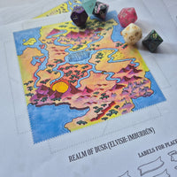 Load image into Gallery viewer, Feywild Realm Map | 4 Tessellated Colour Map Pieces
