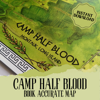 Camp Half Blood Map Poster