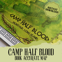 Load image into Gallery viewer, Camp Half Blood Map Poster
