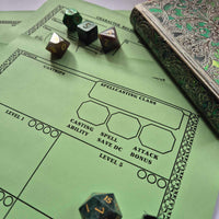 Load image into Gallery viewer, Vintage DnD Character Sheet
