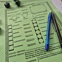 Load image into Gallery viewer, Vintage DnD Character Sheet
