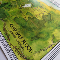 Load image into Gallery viewer, Camp Half Blood Map Poster
