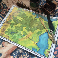 Load image into Gallery viewer, Map of Cormanthor | Dungeons &amp; Dragons Map  | GM Tools | Faerûn
