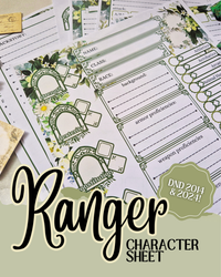 Load image into Gallery viewer, DnD Ranger Character Sheet
