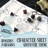 Load image into Gallery viewer, DnD Character Sheet | Adventure
