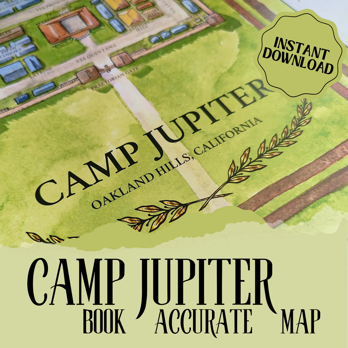 Camp Jupiter Map Poster
