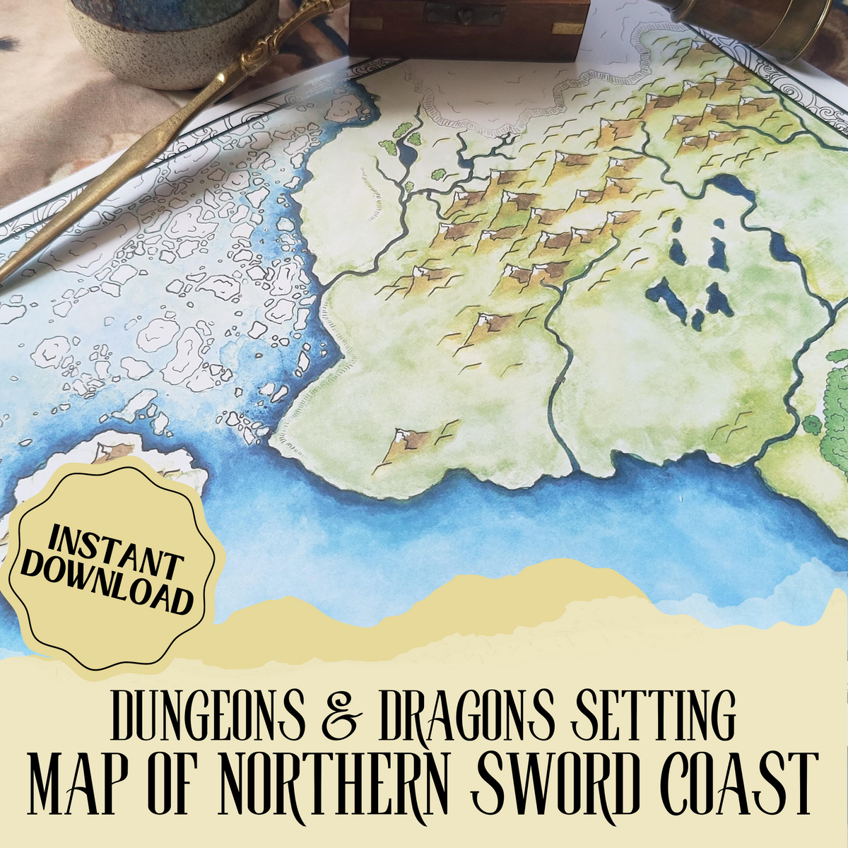 Map of North Faerûn | Dungeons & Dragons Map  | GM Tools