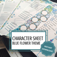 Load image into Gallery viewer, DnD Character Sheet | Blue
