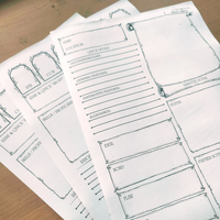 Load image into Gallery viewer, NPC Character Sheet | Adventure Theme | DnD Resources
