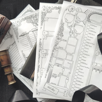 Load image into Gallery viewer, DnD Character Sheet | Dark Academia
