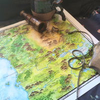 Load image into Gallery viewer, Map of the Sword Coast | DnD Map | Game Master Tools | Faerûn
