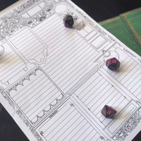 Load image into Gallery viewer, DnD Player Character Sheet &amp; Notes Bundle
