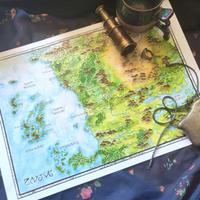 Load image into Gallery viewer, Map of the Sword Coast | DnD Map | Game Master Tools | Faerûn
