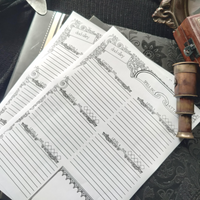 Load image into Gallery viewer, DnD Character Sheet | Dark Academia
