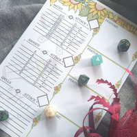 Load image into Gallery viewer, DnD Character Sheet | Sunflower
