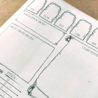Load image into Gallery viewer, NPC Character Sheet | Adventure Theme | DnD Resources
