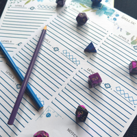 Load image into Gallery viewer, DnD Character Sheet | Blue
