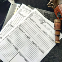 Load image into Gallery viewer, DnD Player Character Sheet &amp; Notes Bundle
