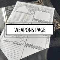 Load image into Gallery viewer, DnD Character Sheet | Dark Academia
