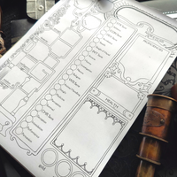 Load image into Gallery viewer, DnD Player Character Sheet &amp; Notes Bundle
