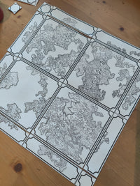 Load image into Gallery viewer, Printable Map for Fantasy TTRPGs | 4 Dungeons &amp; Dragons Modular World Map
