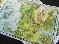 Load image into Gallery viewer, Map of the Sword Coast | DnD Map | Game Master Tools | Faerûn
