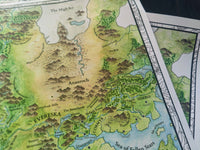 Load image into Gallery viewer, Map of the Sword Coast | DnD Map | Game Master Tools | Faerûn
