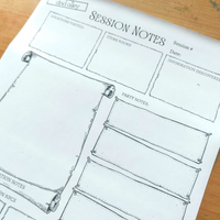 Load image into Gallery viewer, DnD Session Notes | Adventure
